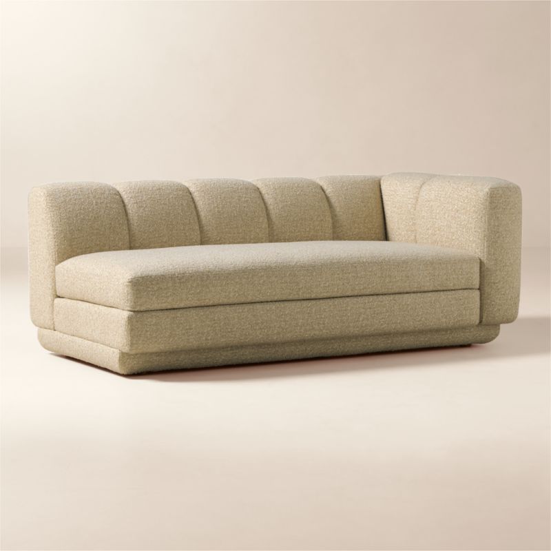 Yarrow Camel Woven Fabric Right-Arm Sofa - image 3 of 8