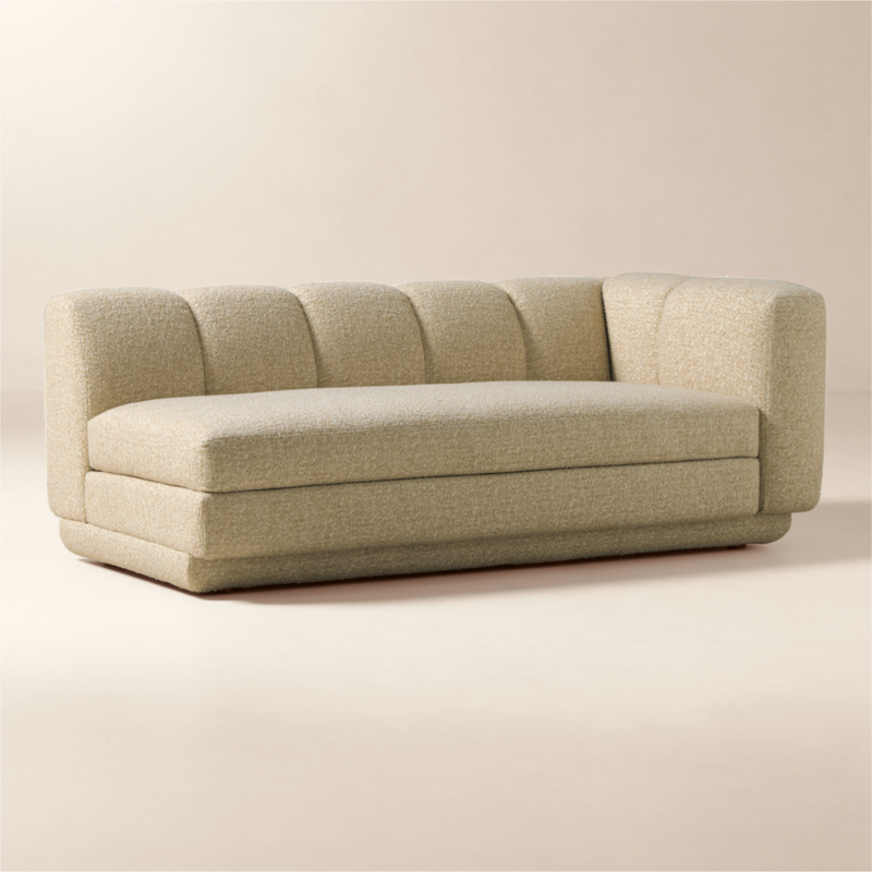 Yarrow Camel Woven Fabric Right-Arm Sofa - image 5 of 12