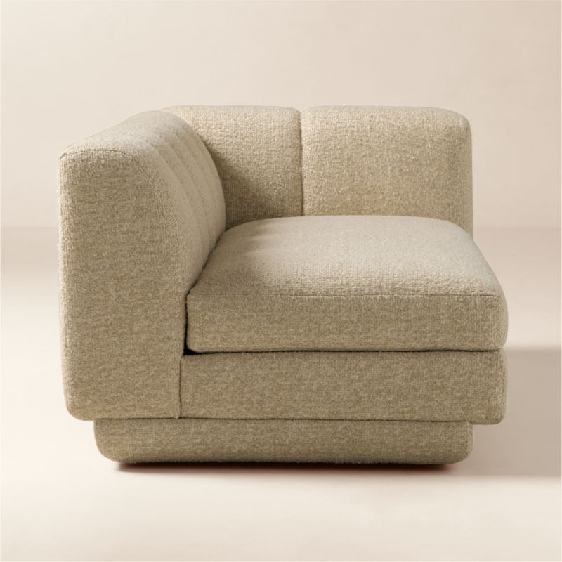 Yarrow Camel Woven Fabric Right-Arm Sofa - image 4 of 8