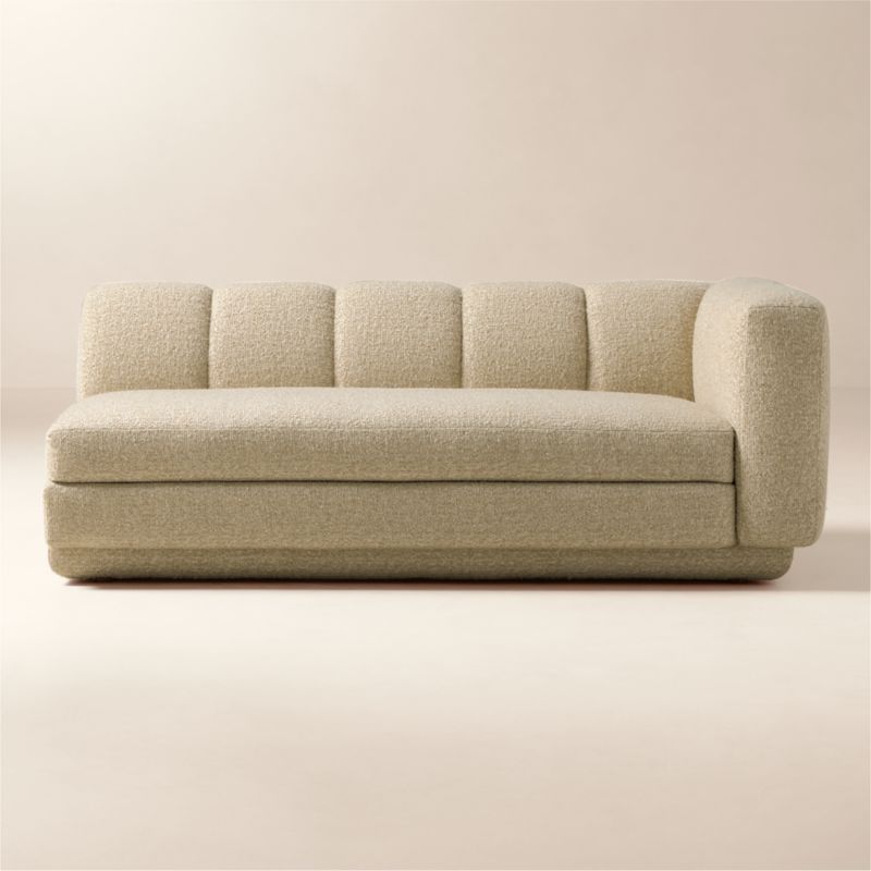 Yarrow Camel Woven Fabric Right-Arm Sofa - image 0 of 8