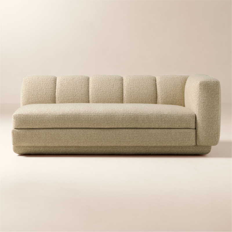 Yarrow Camel Woven Fabric Right-Arm Sofa - image 0 of 12