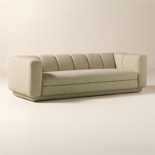 Yarrow 97.5 Camel Woven Fabric Sofa