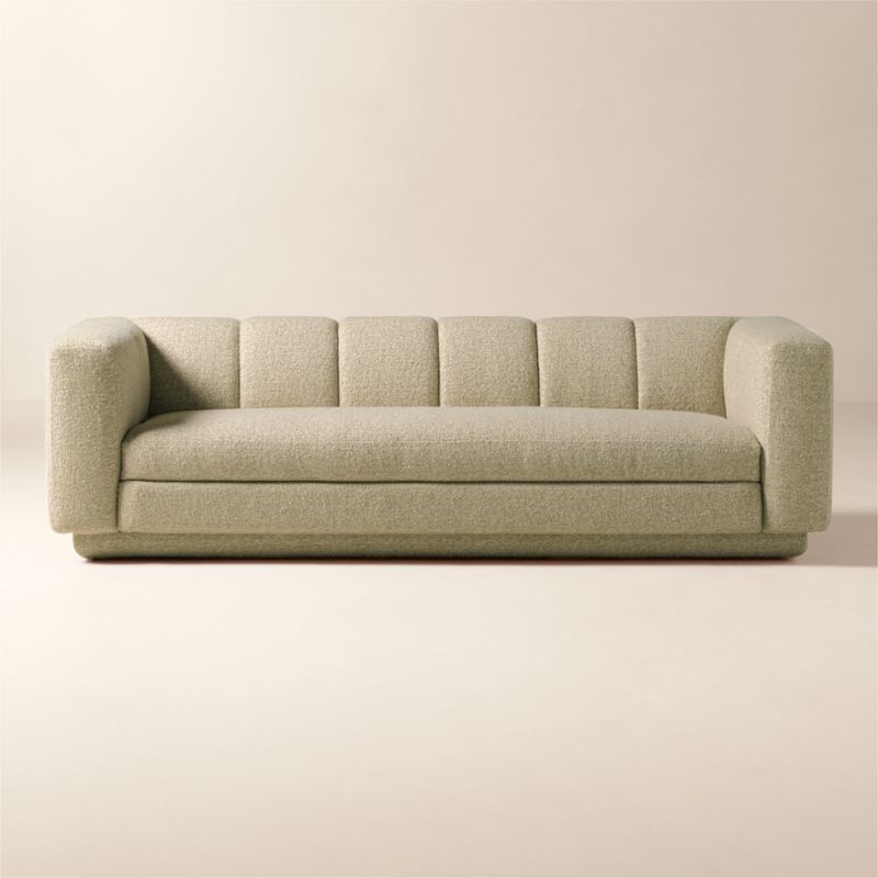 Yarrow 97.5 Camel Woven Fabric Sofa - image 0 of 7