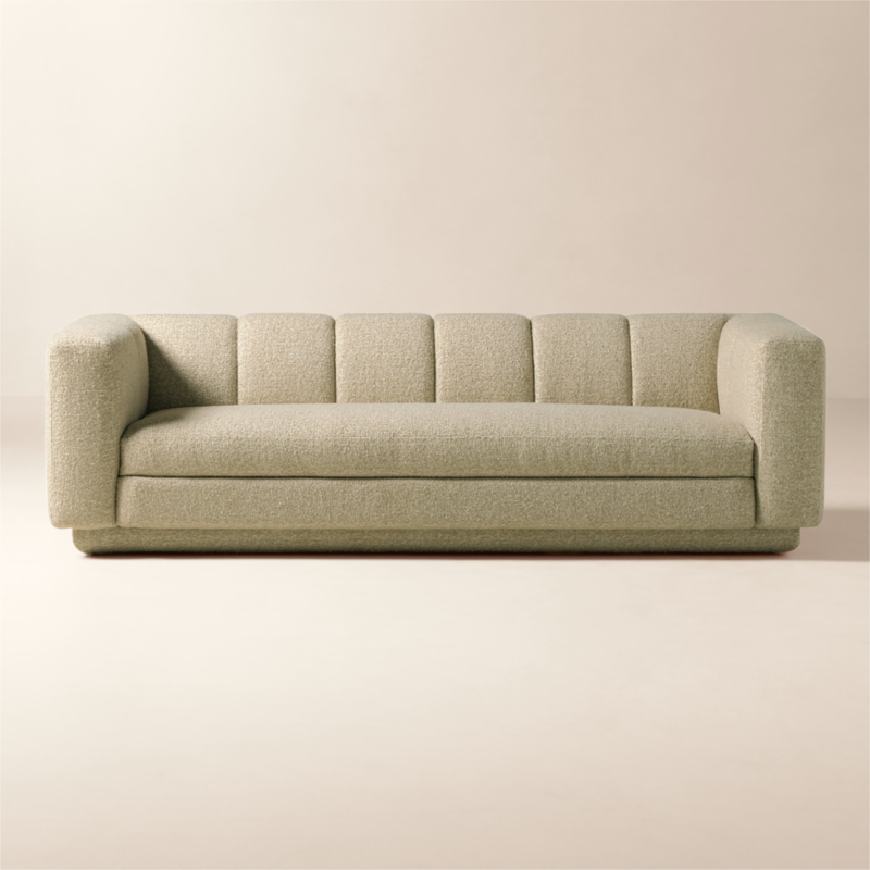 Yarrow 97.5" Camel Woven Fabric Sofa - image 0 of 10