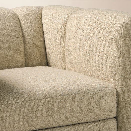 Yarrow Camel Woven Fabric Swivel Chair