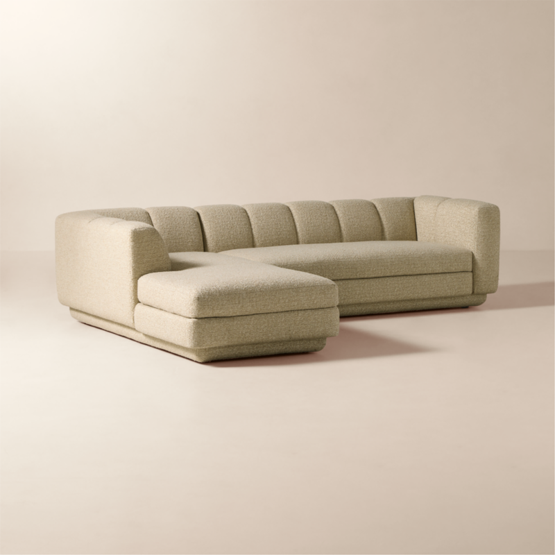 Yarrow 2-Piece L-Shaped Camel Woven Fabric Sectional Sofa with Left-Arm Chaise - image 5 of 12