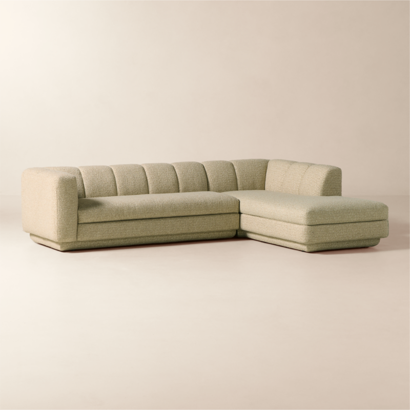 Yarrow 2-Piece L-Shaped Camel Woven Fabric Sectional Sofa with Right-Arm Chaise - image 5 of 11