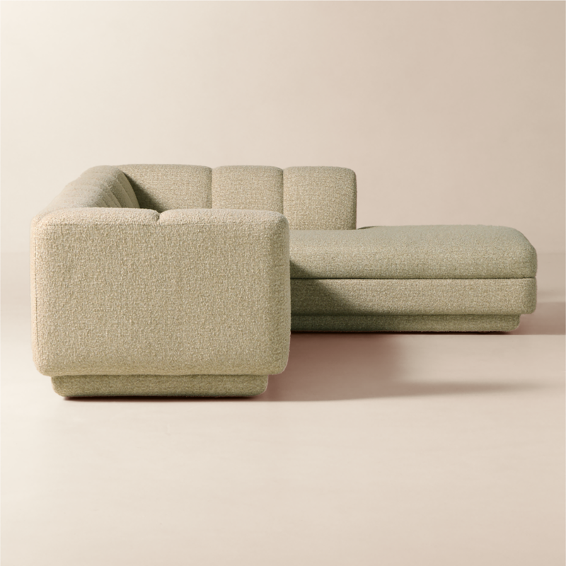 Yarrow 2-Piece L-Shaped Camel Woven Fabric Sectional Sofa with Right-Arm Chaise - image 6 of 11