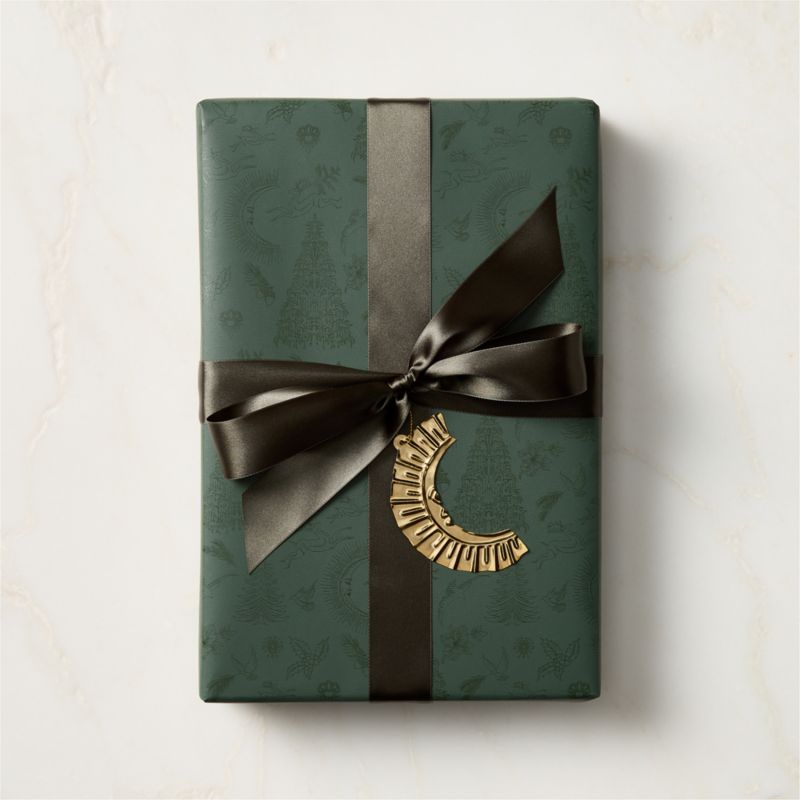 Yuletide Revelry Green Holiday Gift Wrap - image 2 of 3