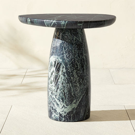 Yuma Green Marble Outdoor Side Table