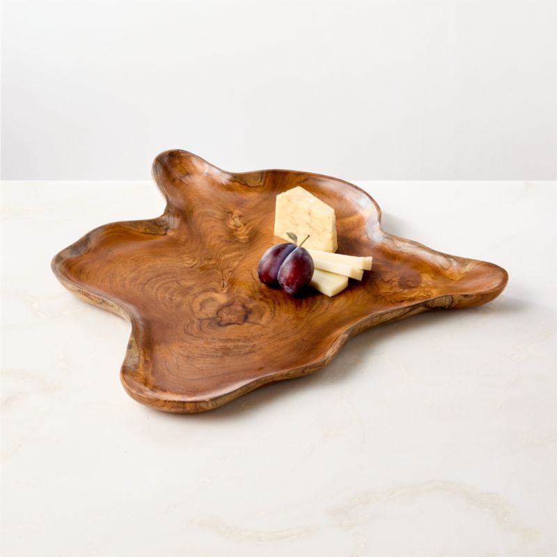 Zacari Teak Root Platter - image 1 of 5