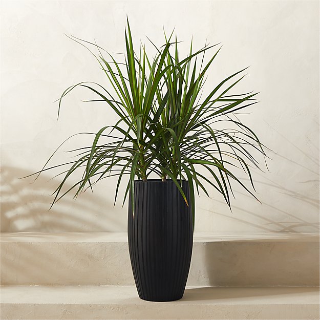 BIEN POT BLACK エディション10 Better Homes & Gardens 18in Mosswood Resin Planter, Outdoor Matte