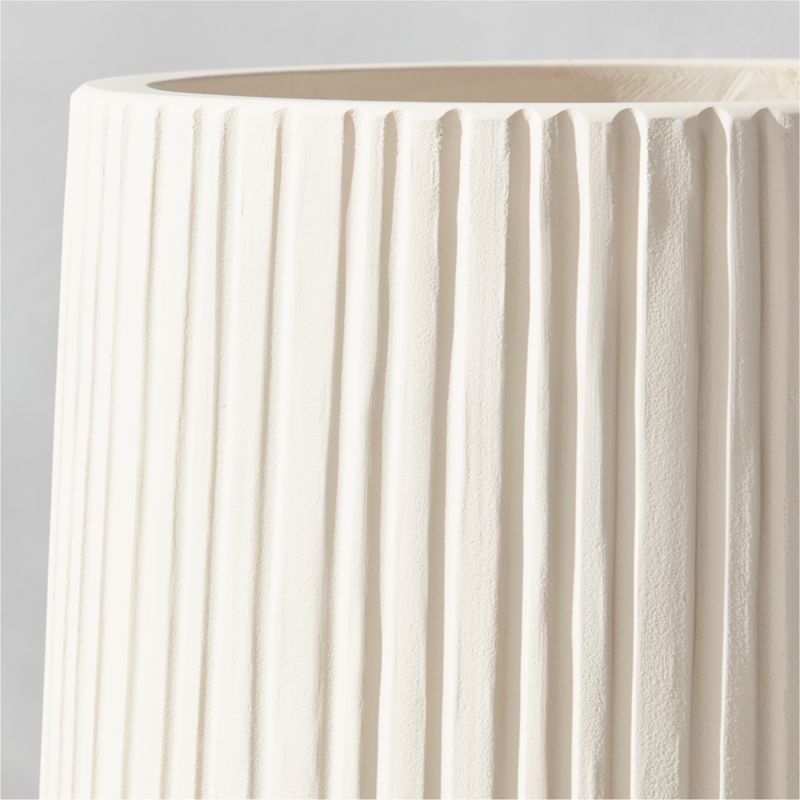 Zadie White Resin Indoor/Outdoor Planter Medium - image 4 of 7