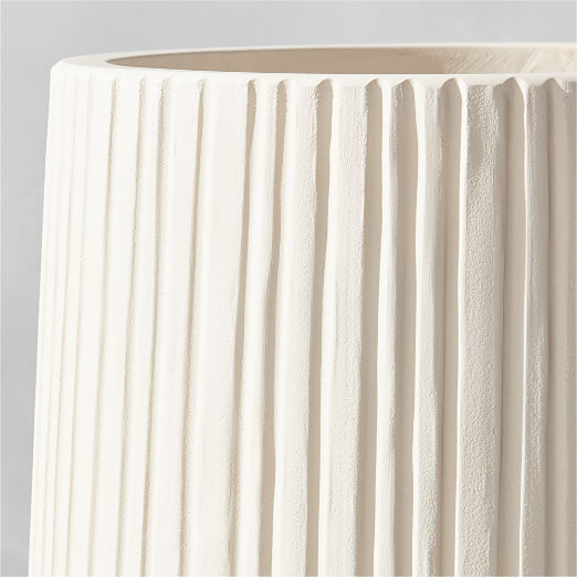 Zadie White Resin Indoor/Outdoor Planters