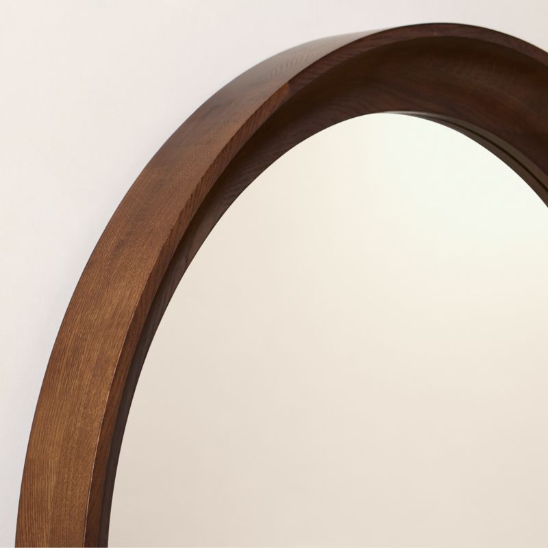 Zaire Oak Wood Arched Full-Length Floor Mirror 43"x72" - image 3 of 5