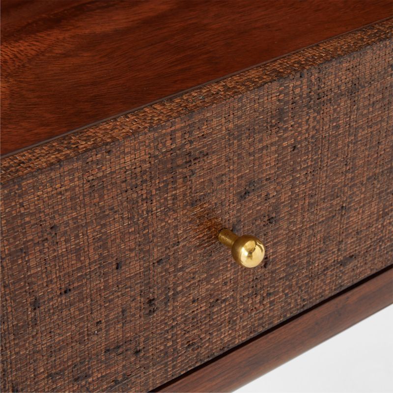 Zane Woven Raffia Nightstand with Drawer - image 6 of 8