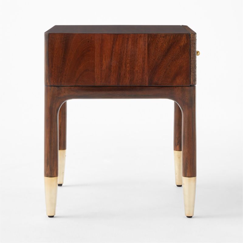 Zane Woven Raffia Nightstand with Drawer - image 4 of 8