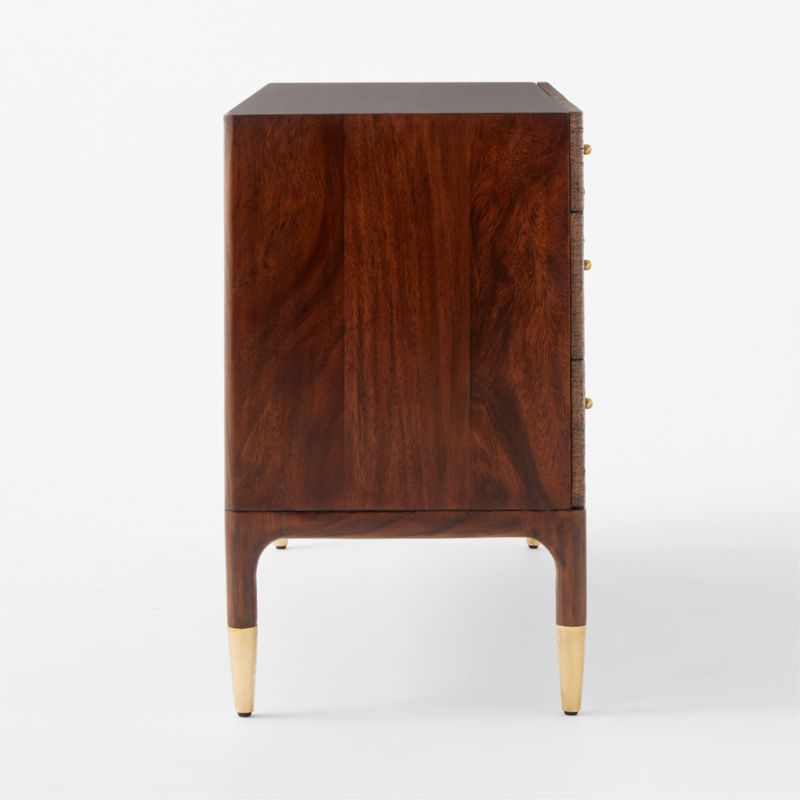 Zane 6-Drawer Woven Raffia Dresser