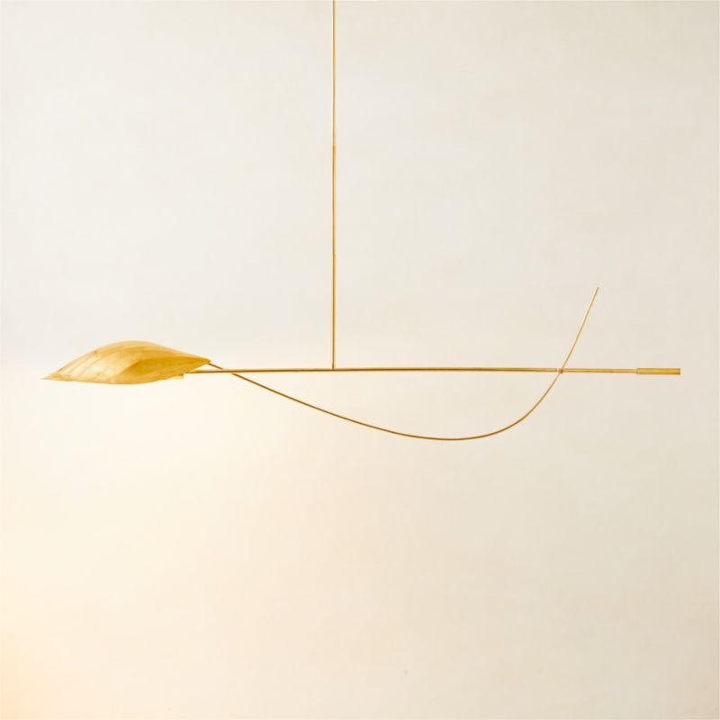 Zel Unlacquered Brass Mobile Chandelier - image 0 of 6