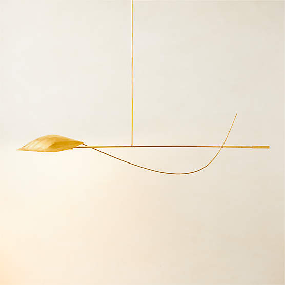 Zel Unlacquered Brass Mobile Chandelier