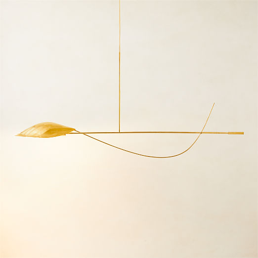 Zel Unlacquered Brass Mobile Chandelier