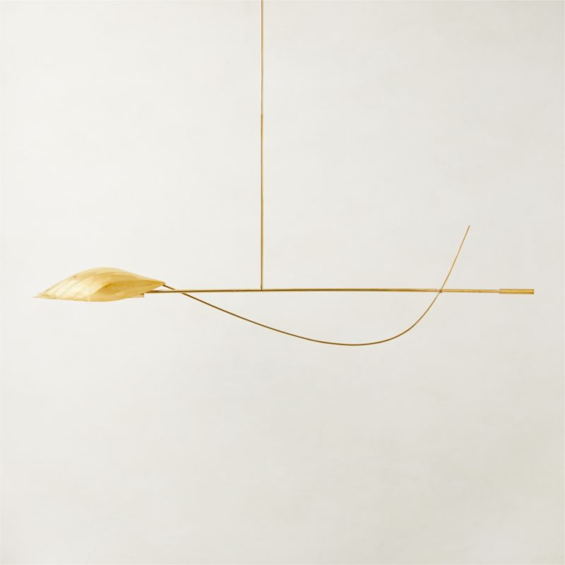 Zel Unlacquered Brass Mobile Chandelier - image 2 of 6