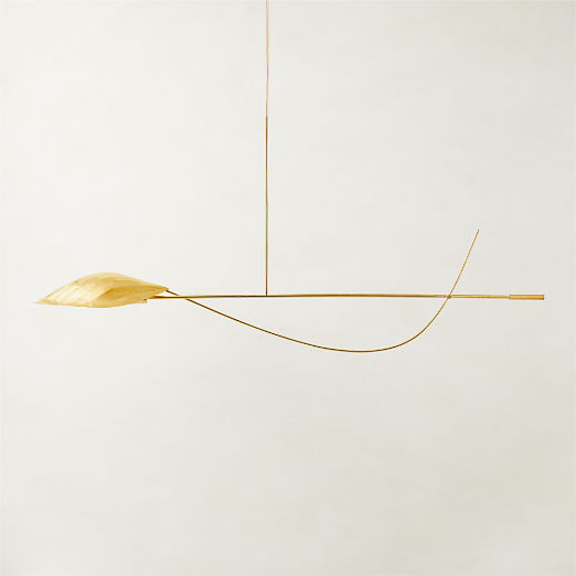 Zel Unlacquered Brass Mobile Chandelier