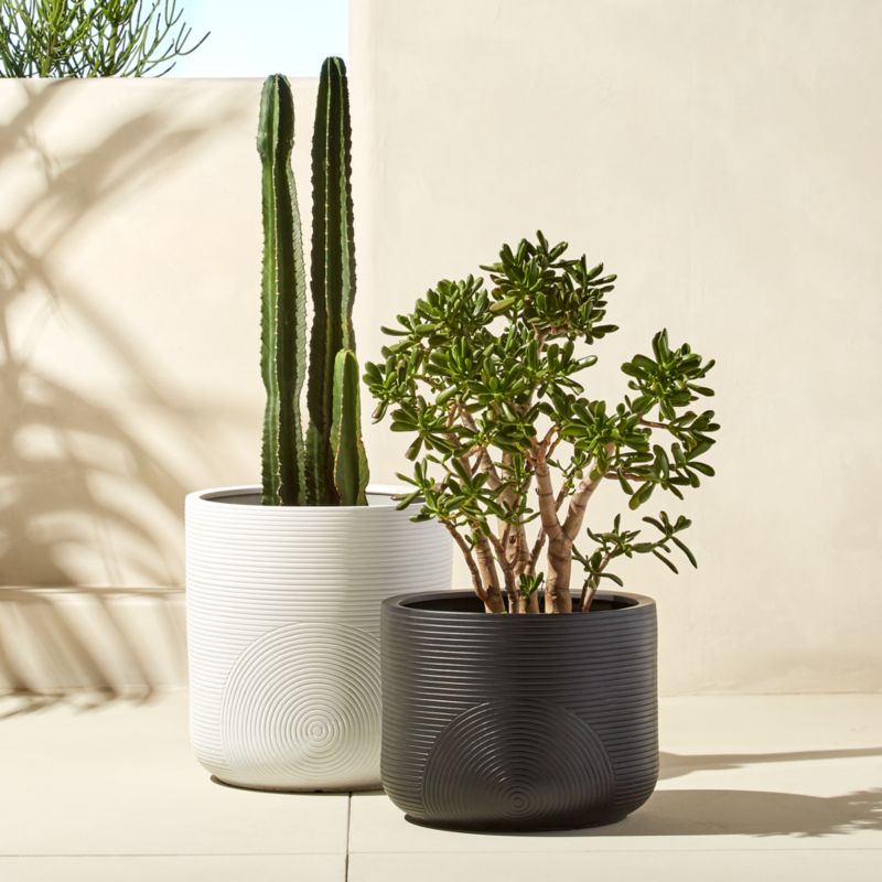 Zen Large Clay Planters | CB2