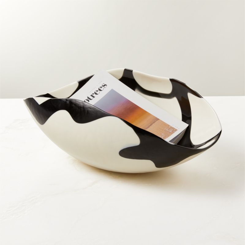 View Zeta Murano White Glass Bowl details