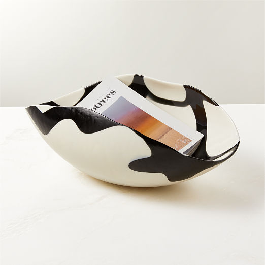 Zeta Murano White Glass Bowl