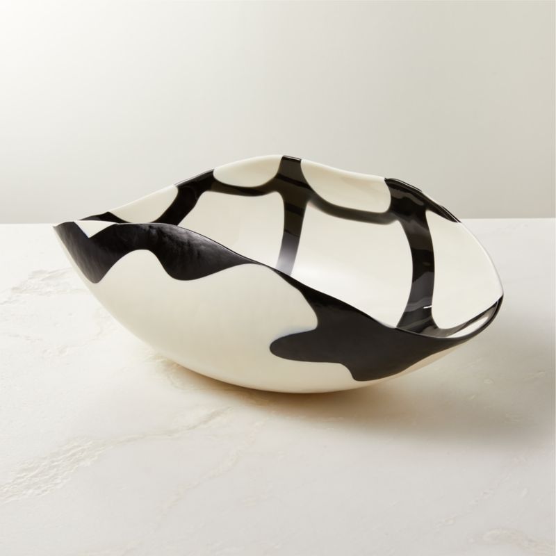 Zeta Murano White Glass Bowl + Reviews | CB2