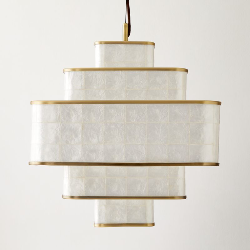 Ziggurat Capiz Pendant Light - image 1 of 5