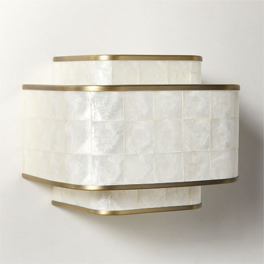 Ziggurat Capiz Wall Sconce