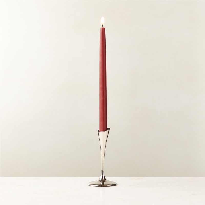 View Zillon Nickel-Plated Brass Taper Candle Holder Small details
