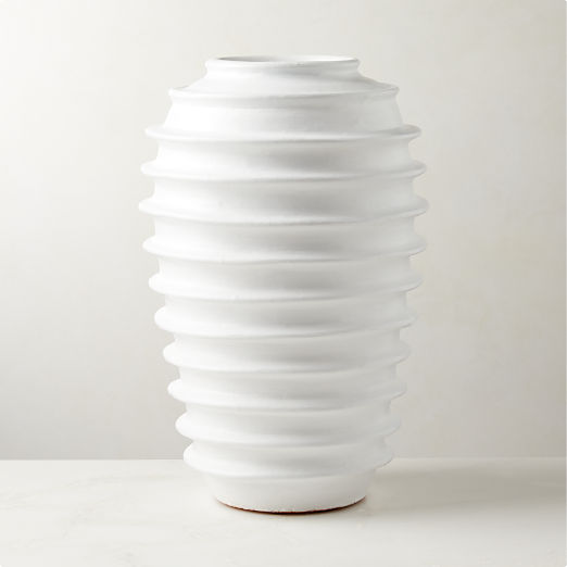 White Vases CB2