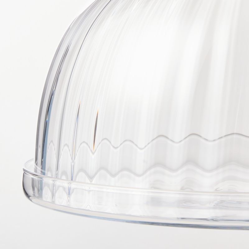 Zofia Fluted Glass Cake Stand - image 2 of 4