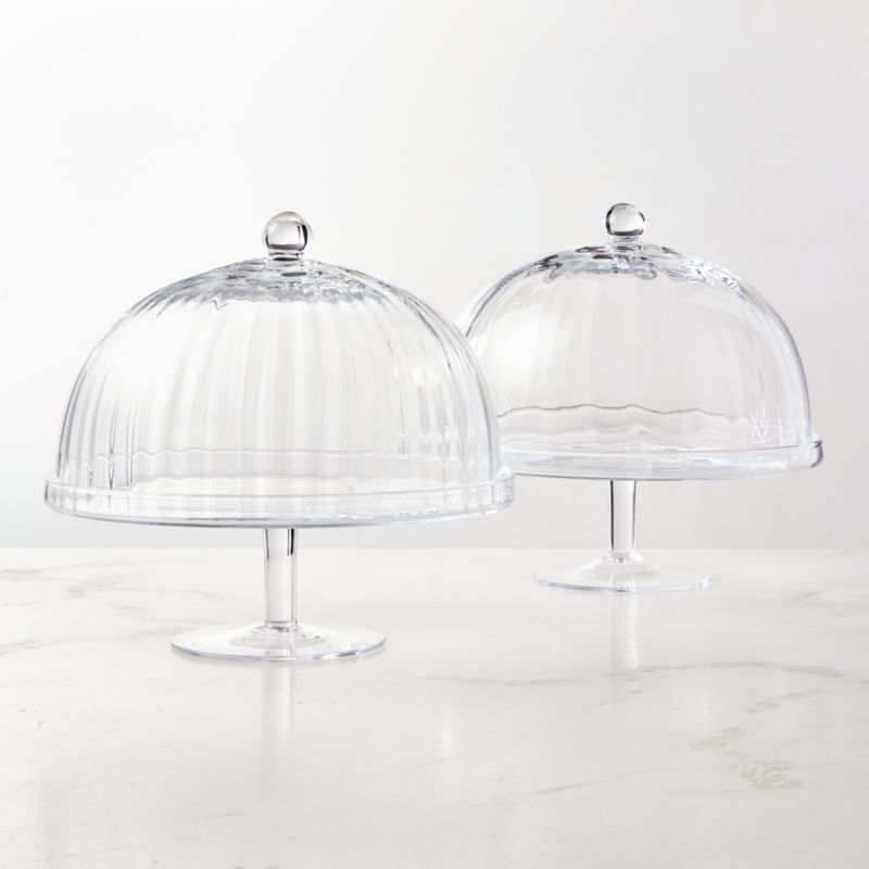 Zofia Fluted Glass Cake Stand - image 3 of 4