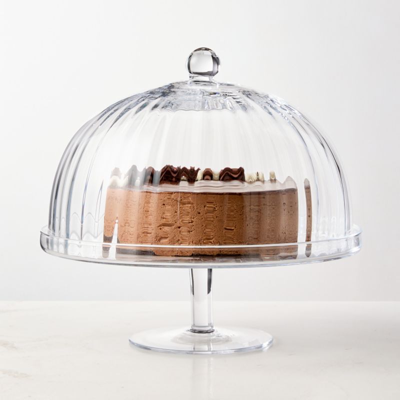 Zofia Fluted Glass Cake Stand - image 1 of 4