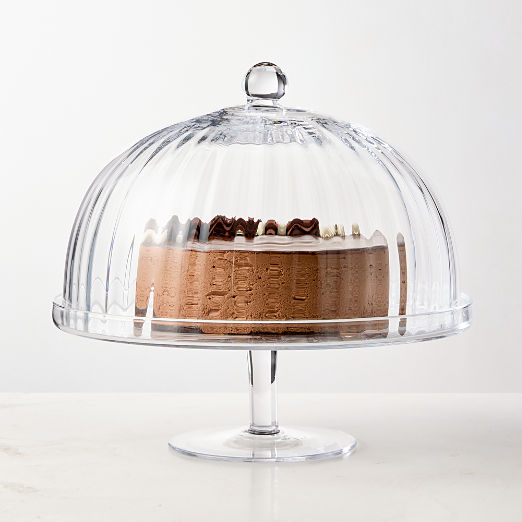 Zofia Fluted Glass Cake Stand