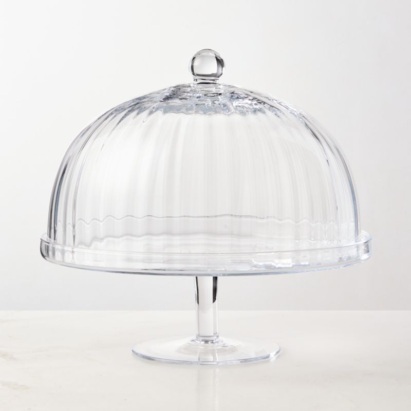 Zofia Fluted Glass Cake Stand - image 0 of 4