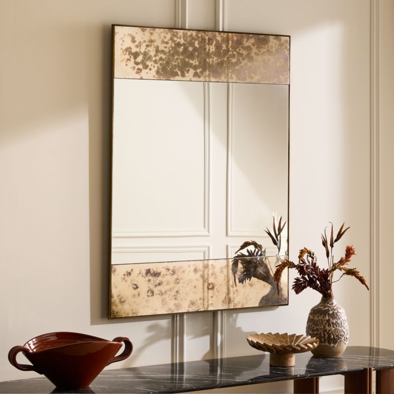 Zuma Antique Glass Rectangular Wall Mirror 36"x48" - image 1 of 5
