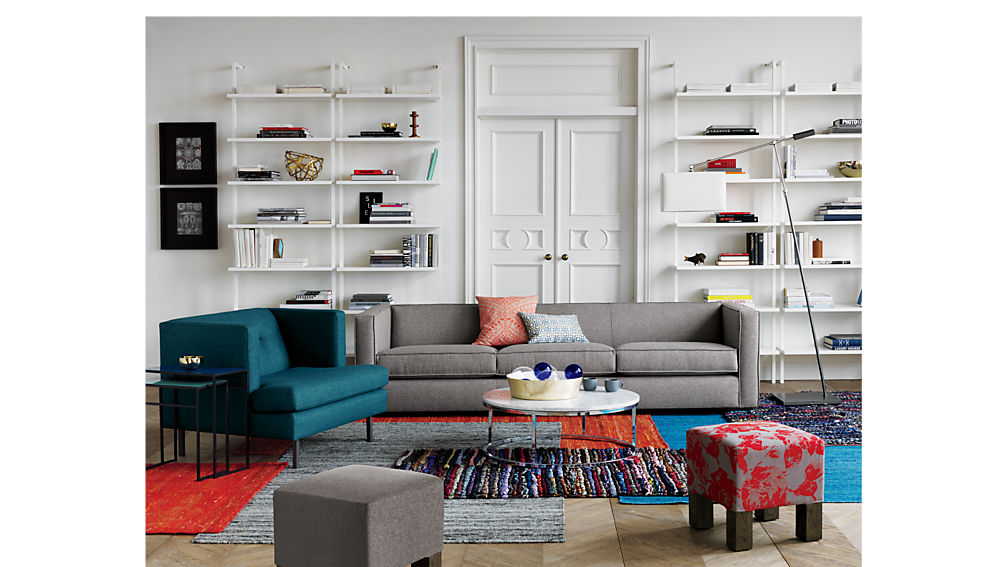 Club Light Grey Sofa Reviews Cb2