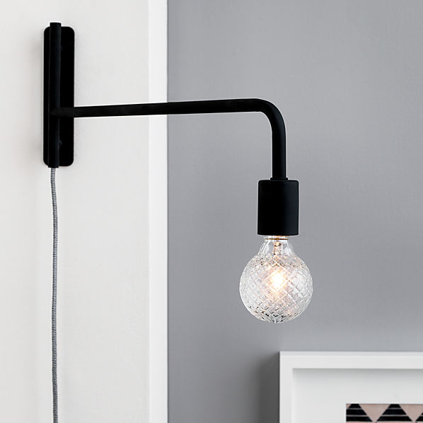 Swing Arm Black Wall Sconce Reviews Cb2