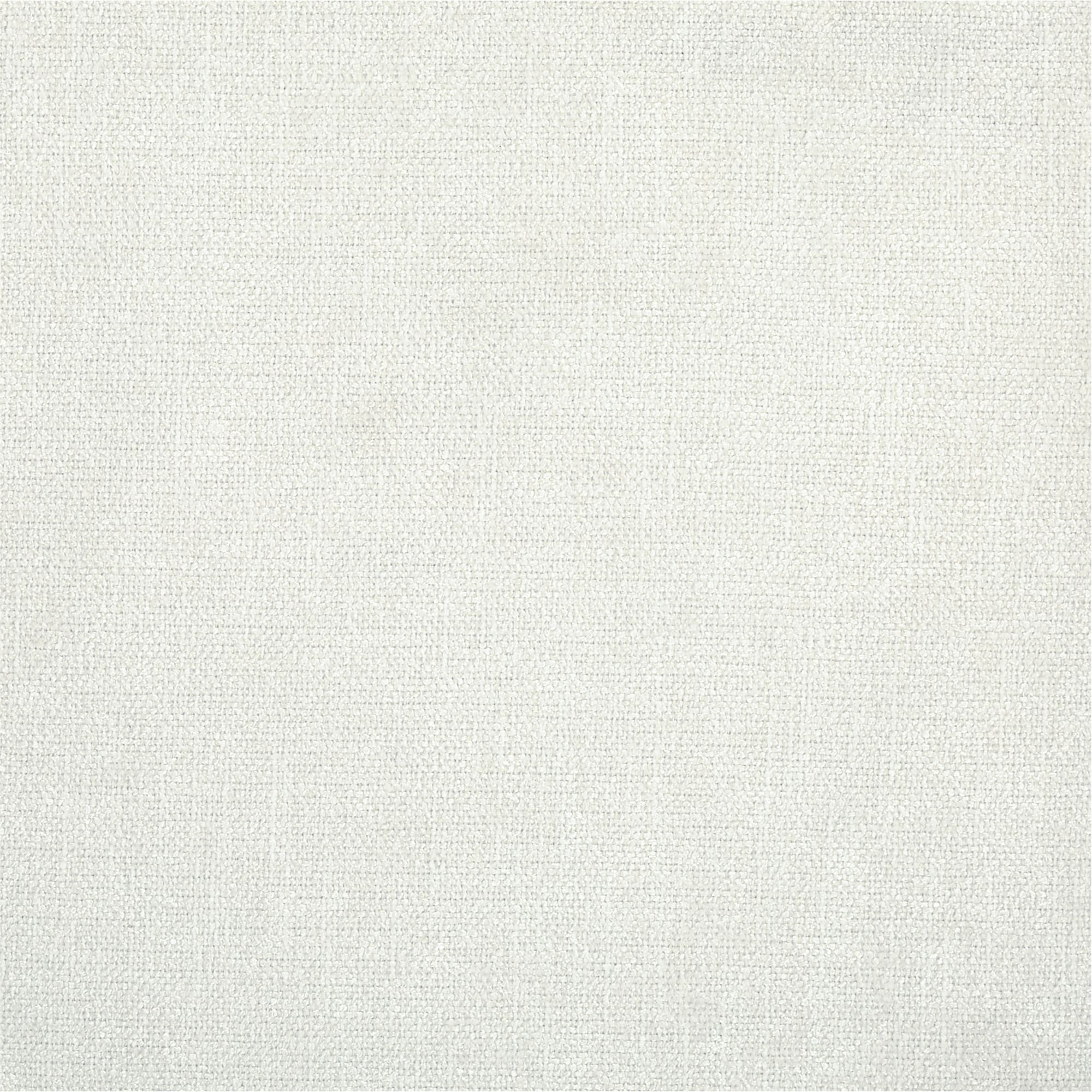 Close-up detail of the white fabric upholstery on the stool.