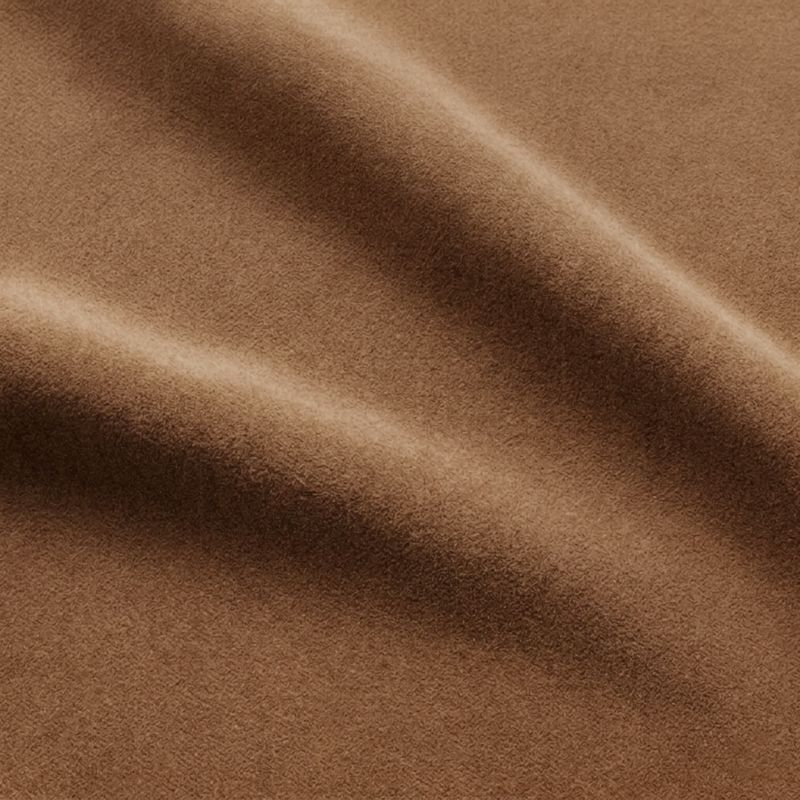 Rake Light Brown Suede Ottoman by Kravitz Design - image 6 of 7