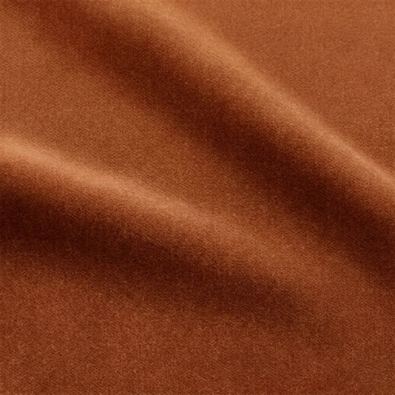 Clark Light Persimmon Faux Mohair Dining Armchair - image 11 of 12