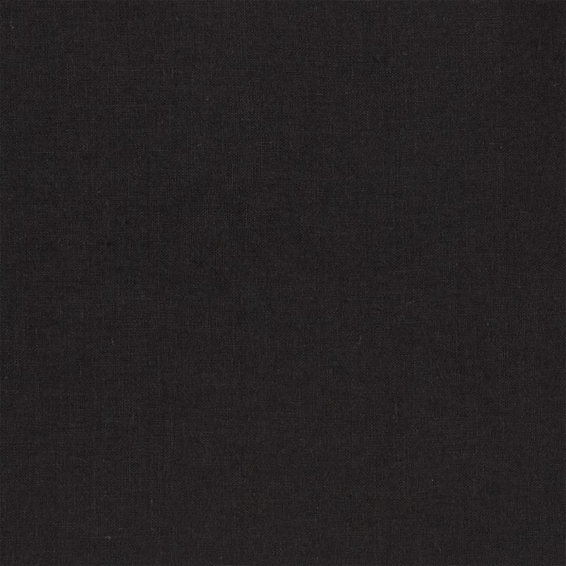 Black EUROPEAN FLAX™-Certified Linen Blackout Window Curtain Panel 48''x96" - image 1 of 6