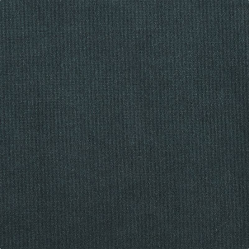 Wesler Teal Velvet Dining Chair with Casters - image 7 of 8