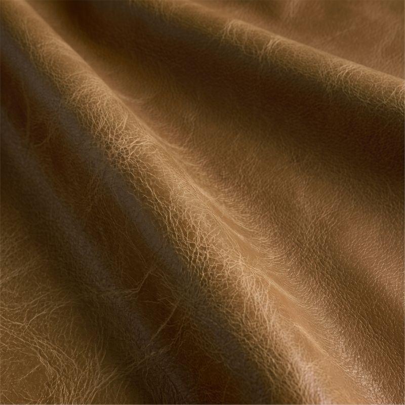 Foley Brown Leather Dining Armchair - image 6 of 7