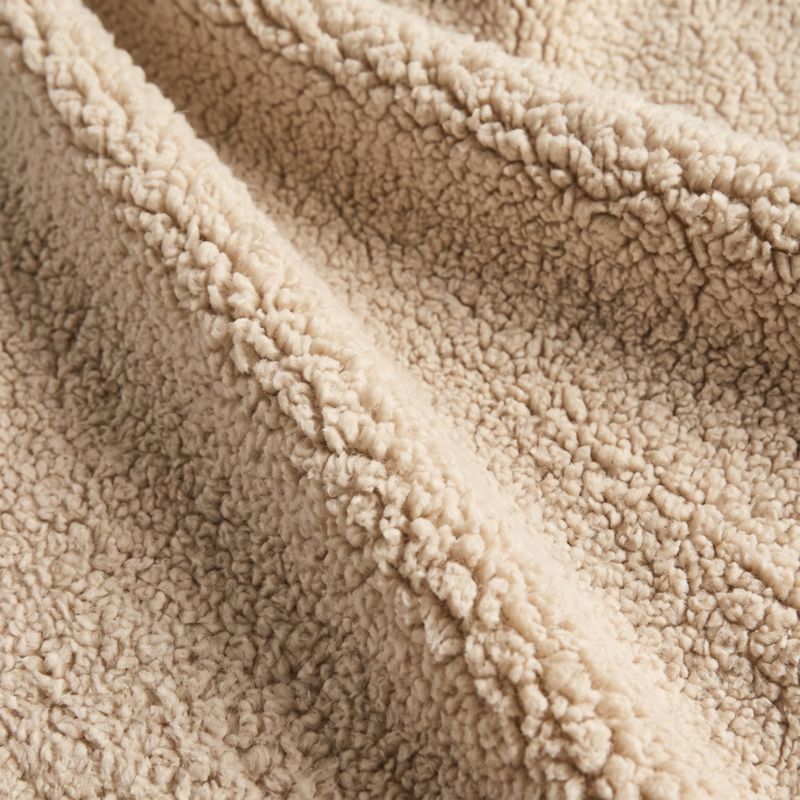 Baza Taupe Shearling Ottoman by Casa Dean by Swizz Beatz - image 4 of 5
